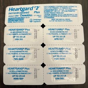 Heartgard plus (0-25 lb)